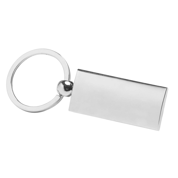 Metal keyholder with chrome finish and laser engraving.... from ASI 62660 Innovation Line