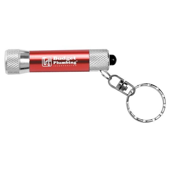 Aluminum keychain-style flashlight with 3 bright white LEDs.... from ASI 62660 Innovation Line