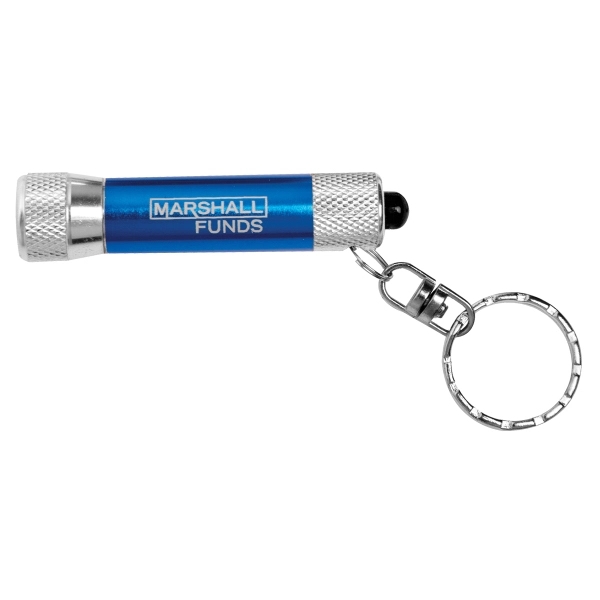 Aluminum keychain-style flashlight with 3 bright white LEDs.... from ASI 62660 Innovation Line