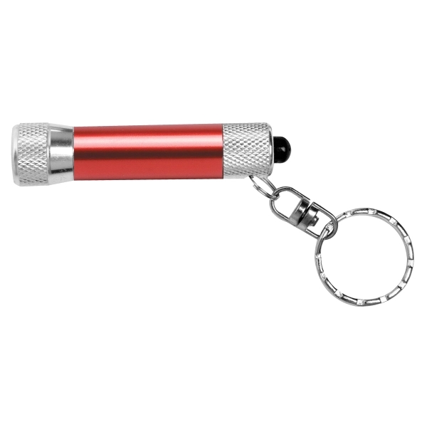 Aluminum keychain-style flashlight with 3 bright white LEDs.... from ASI 62660 Innovation Line