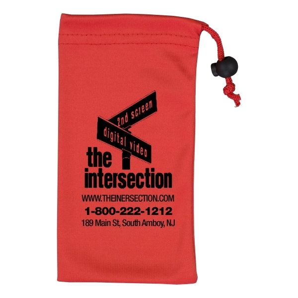 Microfiber drawstring pouch for smartphones, glasses, cameras and more.... from ASI 62660 Innovation Line