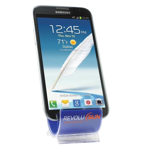 Cell phone and tablet stand holds devices in vertical or horizontal... from ASI 62660 Innovation Line