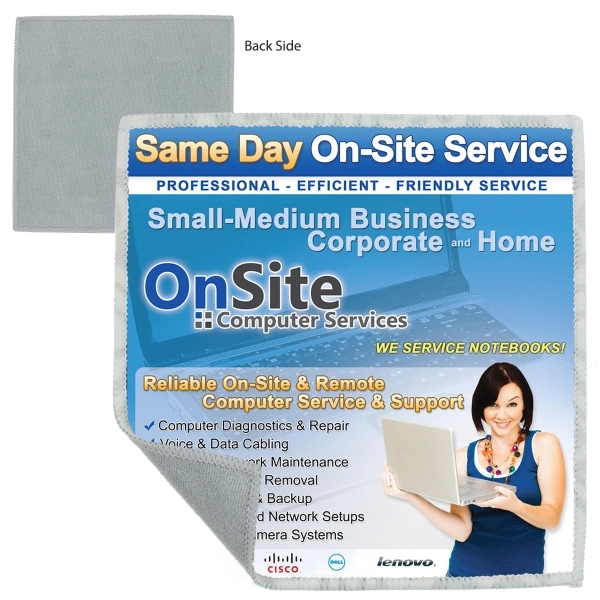 2-in-1 microfiber cleaning cloth and towel that measures 6" x 6"... from ASI 62660 Innovation Line