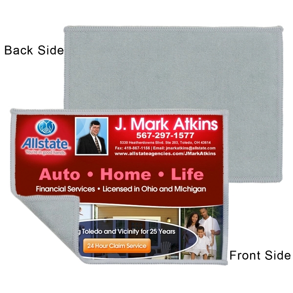 2-in-1 microfiber cleaning cloth and towel that measures 6" x 6"... from ASI 62660 Innovation Line