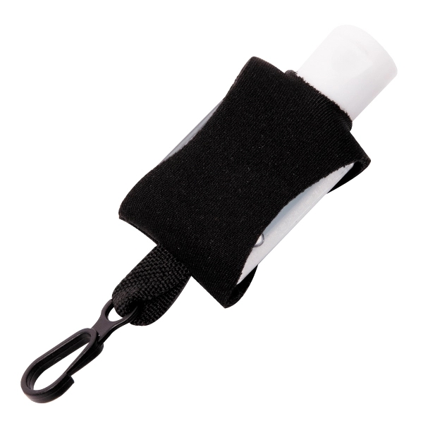 .5 ounce flip-top bottle of gel hand sanitizer in neoprene holder... from ASI 62660 Innovation Line