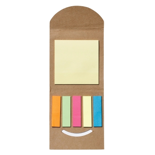 Booklet with recycled paper cover, 25 sticky notes and 25 each... from ASI 62660 Innovation Line