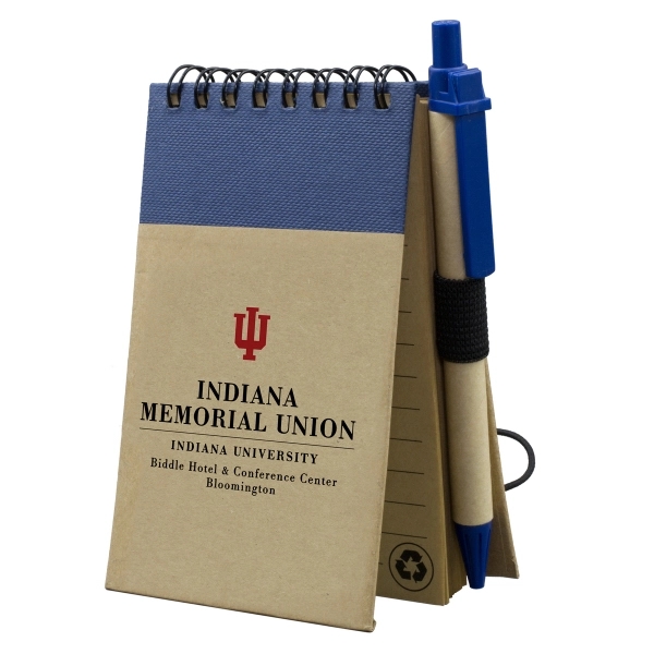 Recycled notepad with recycled paper pen and 50 sheets of recycled... from ASI 62660 Innovation Line