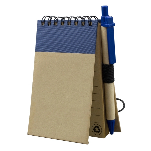 Recycled notepad with recycled paper pen and 50 sheets of recycled... from ASI 62660 Innovation Line