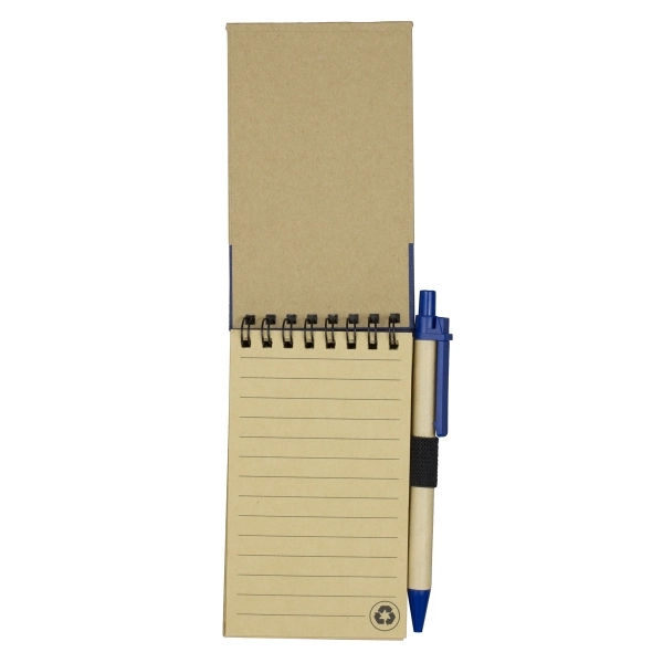 Recycled notepad with recycled paper pen and 50 sheets of recycled... from ASI 62660 Innovation Line