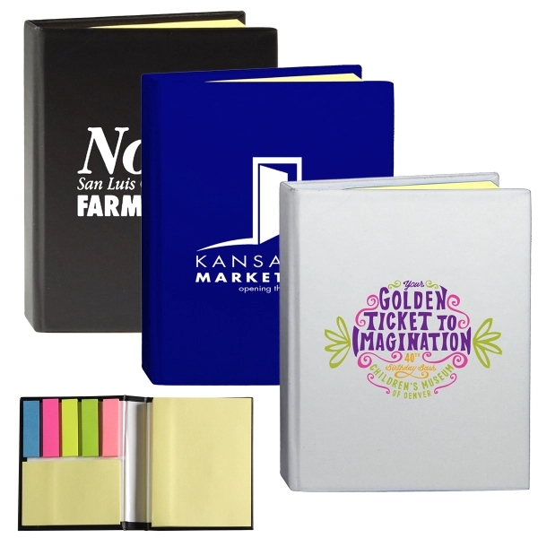 3 1/4" x 4 1/8" 80 sheet notebook with 25 sticky... from ASI 62660 Innovation Line