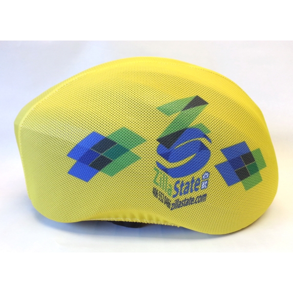Bike helmet cover made from polyester spandex mesh; one size fits... from ASI 72657 Active Life Promo / Active Life Promo