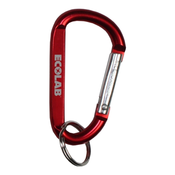 Metal carabiner with split ring.... from ASI 62660 Innovation Line
