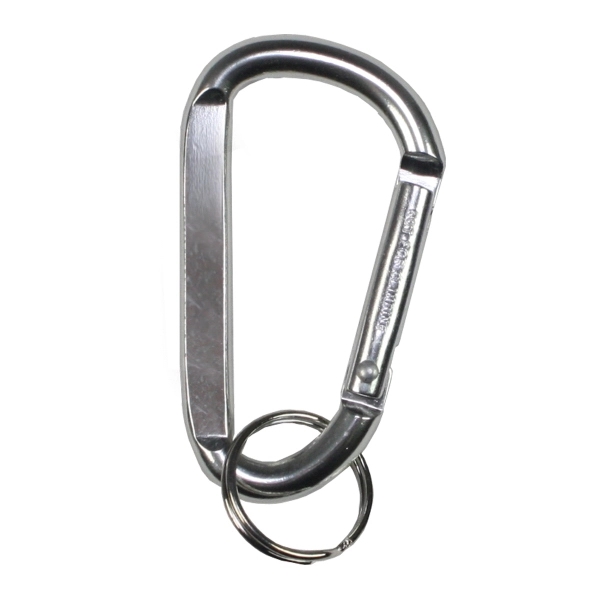 Metal carabiner with split ring.... from ASI 62660 Innovation Line
