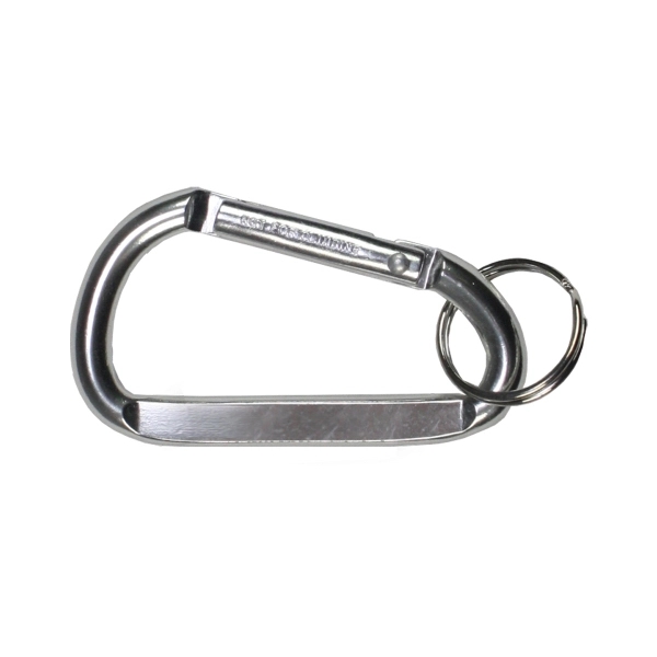 Metal carabiner with split ring.... from ASI 62660 Innovation Line