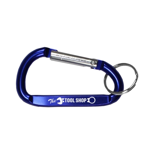 Metal carabiner with split ring.... from ASI 62660 Innovation Line
