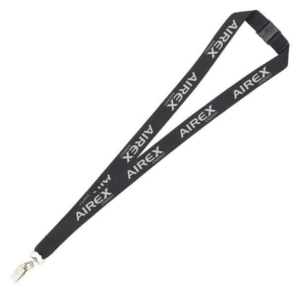 18" x 3/4" polyester lanyard with breakaway safety release buckle and... from ASI 62660 Innovation Line