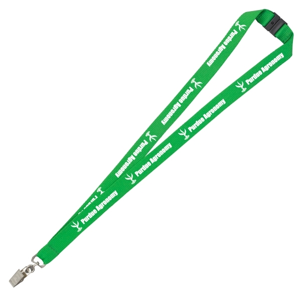 18" x 3/4" polyester lanyard with breakaway safety release buckle and... from ASI 62660 Innovation Line