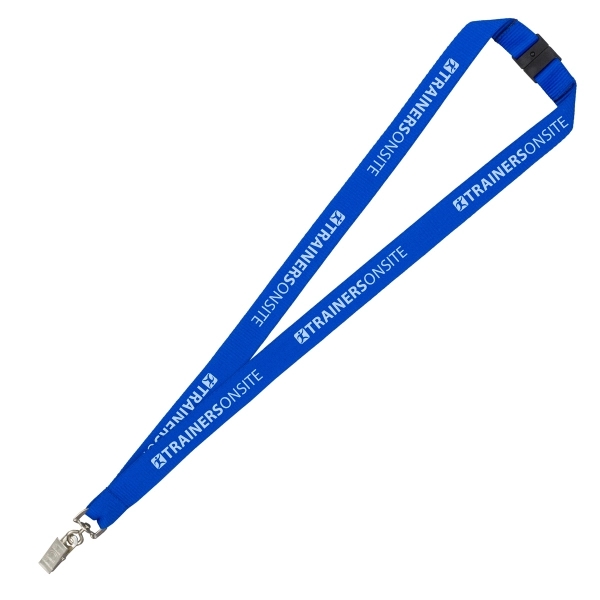 18" x 3/4" polyester lanyard with breakaway safety release buckle and... from ASI 62660 Innovation Line