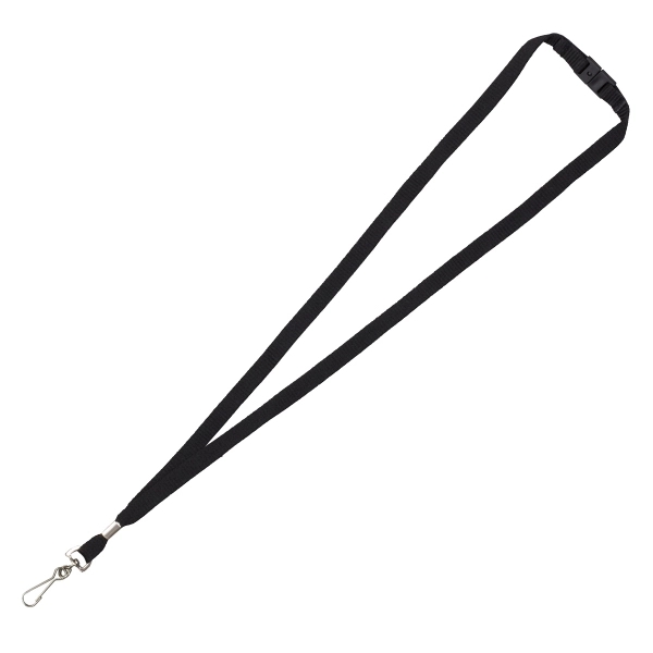 3/4" or 3/8" thick 18" polyester lanyard with metal swivel clip.... from ASI 62660 Innovation Line