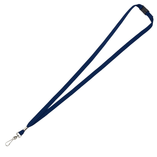 3/4" or 3/8" thick 18" polyester lanyard with metal swivel clip.... from ASI 62660 Innovation Line