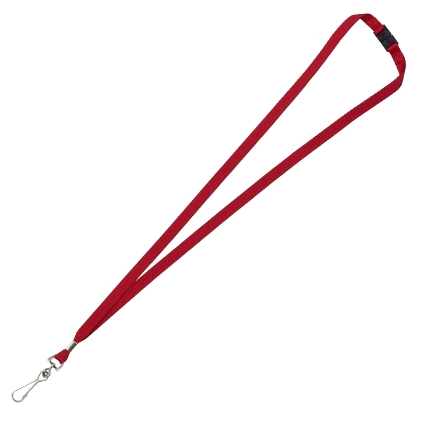 3/4" or 3/8" thick 18" polyester lanyard with metal swivel clip.... from ASI 62660 Innovation Line