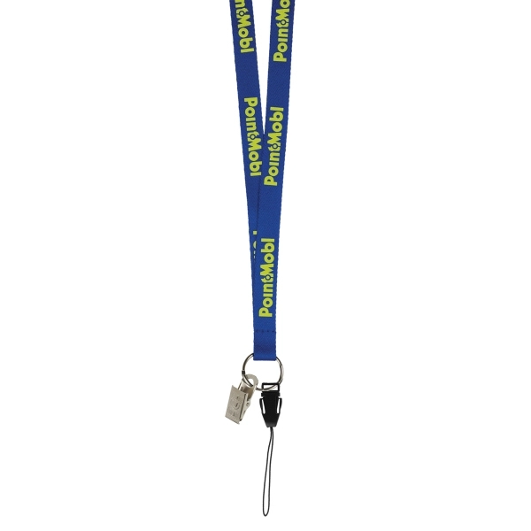 3/8" x 18" polyester satin lanyard with assorted attachments.... from ASI 62660 Innovation Line