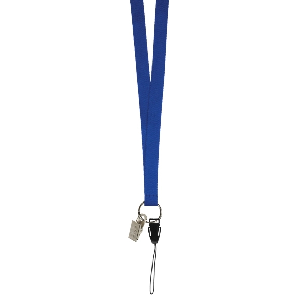 3/8" x 18" polyester satin lanyard with assorted attachments.... from ASI 62660 Innovation Line