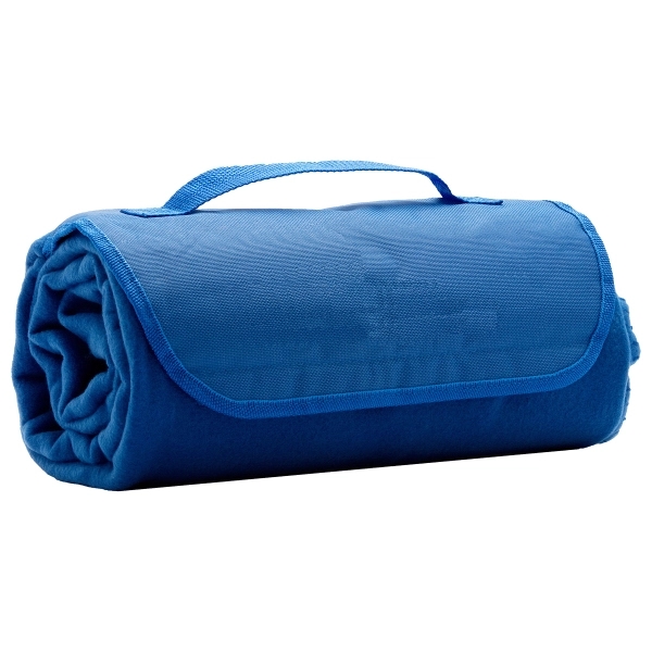 48" x 53" roll-up blanket made of 100% soft polyester fleece... from ASI 62660 Innovation Line