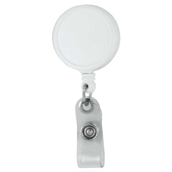 Customizable badge reel with metal slip clip backing and 30" cord... from ASI 62660 Innovation Line