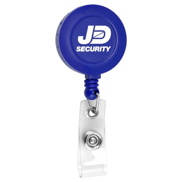 Retractable 30" badge reel with metal slip clip backing.... from ASI 62660 Innovation Line