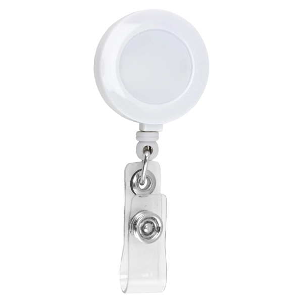 Retractable 30" badge reel with metal slip clip backing.... from ASI 62660 Innovation Line