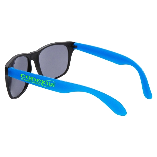 Adult sized sunglasses with black plastic frames and acrylic lenses.... from ASI 62660 Innovation Line