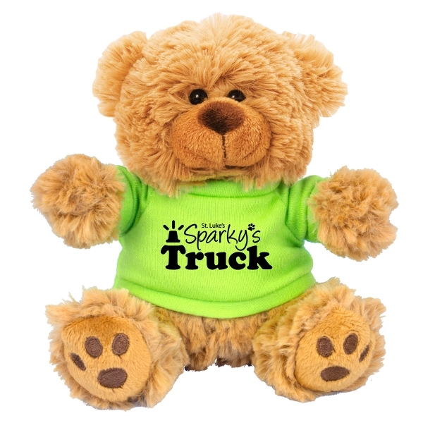 6" plush teddy bear with choice of t-shirt color.... from ASI 62660 Innovation Line