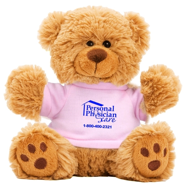 6" plush teddy bear with choice of t-shirt color.... from ASI 62660 Innovation Line
