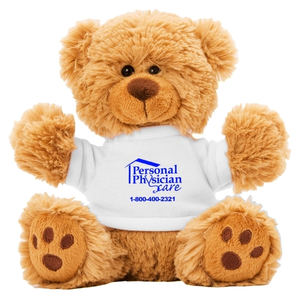 6" plush teddy bear with choice of t-shirt color.... from ASI 62660 Innovation Line