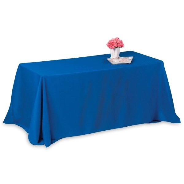 Throw-style, 4-sided table cover made of polyester fabric; fits an 8... from ASI 62660 Innovation Line