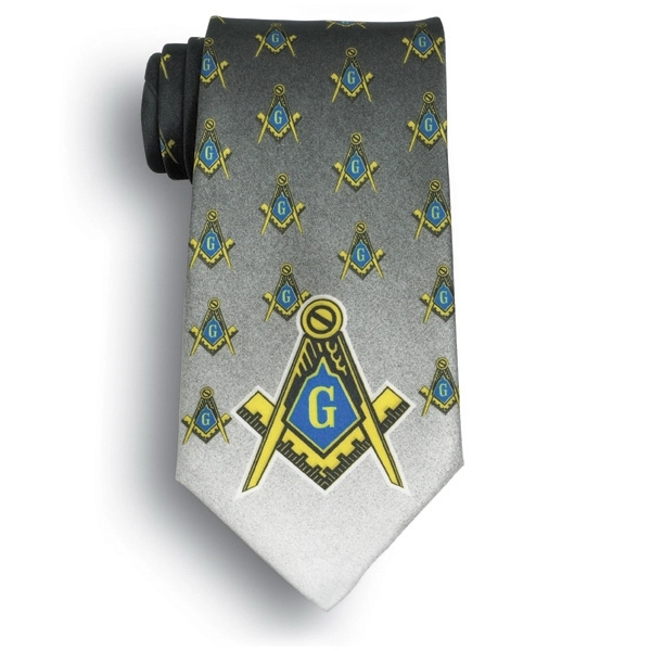Masons society wet dye novelty tie.... from ASI 98085 Wolfmark