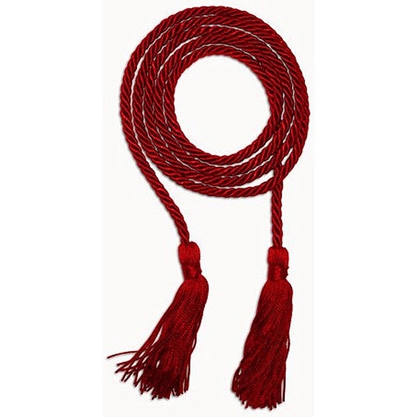 Red 68" graduation honor cord with 4" tassel.... from ASI 98085 Wolfmark