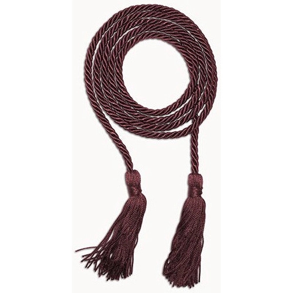 Maroon 60" graduation honor cord with 4" tassel.... from ASI 98085 Wolfmark