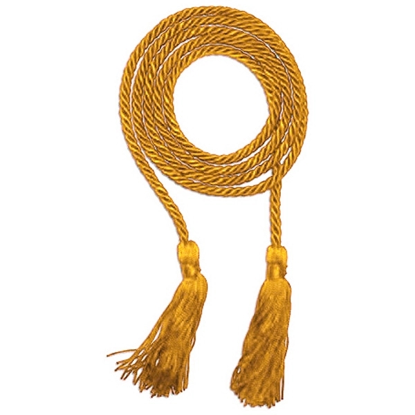 Gold 68" graduation honor cord with 4" tassel.... from ASI 98085 Wolfmark