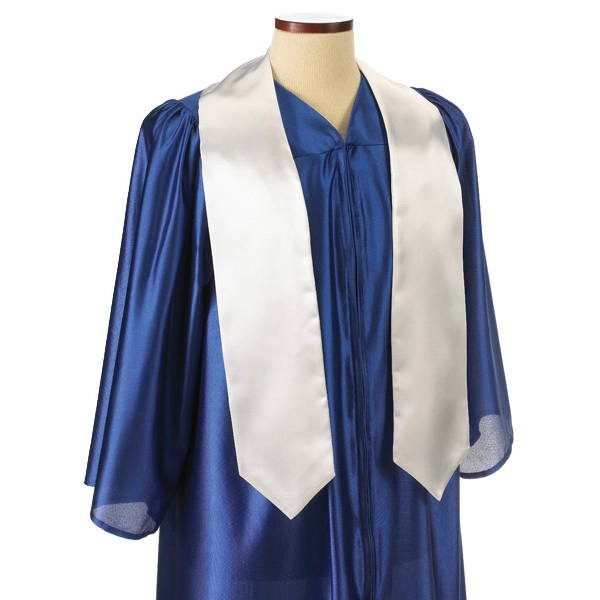 White 72" bridal satin graduation sash.... from ASI 98085 Wolfmark