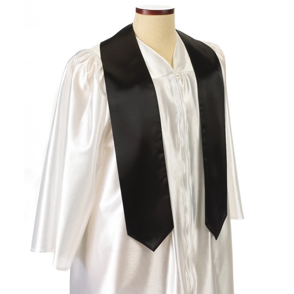 Black 72" bridal satin graduation sash.... from ASI 98085 Wolfmark