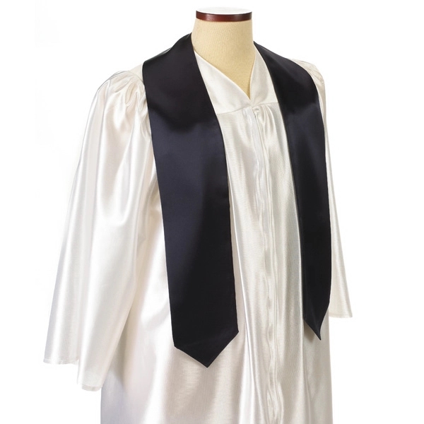 Navy blue 60" bridal satin graduation sash.... from ASI 98085 Wolfmark