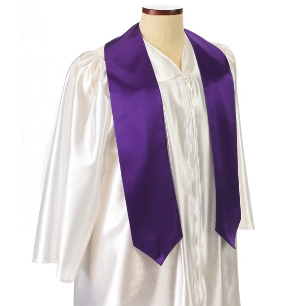 Purple 72" bridal satin graduation sash.... from ASI 98085 Wolfmark