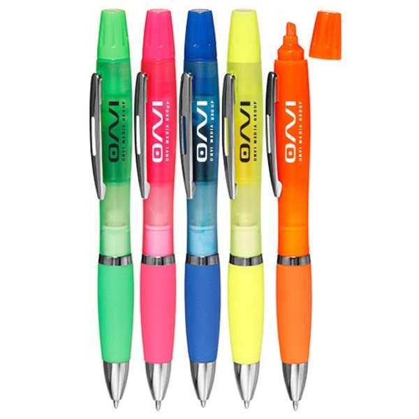 Two in one highlighter / ballpoint pen.... from ASI 39552 BEL Promo