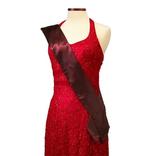 Maroon 70" bridal satin pageant sash.... from ASI 98085 Wolfmark