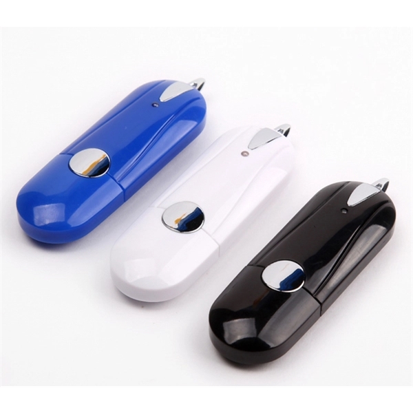 Transparent USB Flash Drive with a slide-out case that attachable to... from ASI 37218 Athena Promo (tm)