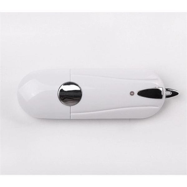 Transparent USB Flash Drive with a slide-out case that attachable to... from ASI 37218 Athena Promo (tm)