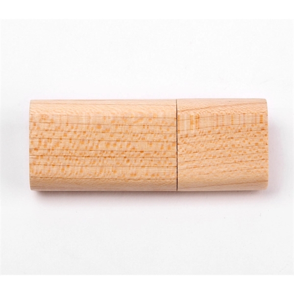Rectangular 2.0 wooden USB flash drive with a snug cap and... from ASI 37218 Athena Promo (tm)