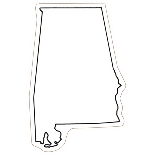 3.56" x 2.31" Alabama state-shaped magnet with a four color imprint... from ASI 68507 The Magnet Group / Magnet LLC™